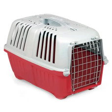 Переноска для тварин PRATIKO 1 METAL RED (червоний) 48*31.5*33 h Вес жив. 12кг. MPS/Bergamo