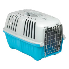 Переноска для тварин PRATIKO 1 METAL BLUE (блакитний) 48*31.5*33 h Вес жив. 12кг. MPS/Bergamo