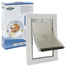 PetSafe Staywell Aluminium Medium ПЕТСЕЙФ СТЕЙВЕЛ АЛЮМІНІЙ дверцята для собак середніх порід, посилена конструкція  Довжина  277 мм х 400 мм  