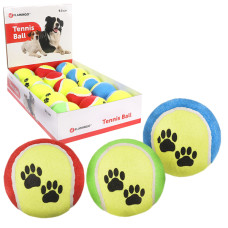 Flamingo Tennisball Fluo ФЛАМІНГО тенісний м’яч 9.5см, іграшка для собак  Довжина  9,5 см  