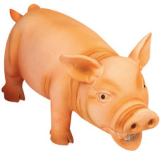 Flamingo Orange Pig ФЛАМІНГО ПОРОСЯ ХРЮКАЮЧЕ ПОМАРАНЧЕВЕ латексна іграшка для собак  Довжина  22 см х 10 см х 10 см  