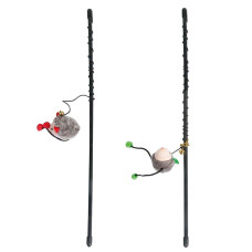 Flamingo Rod With Mouse ФЛАМІНГО вудка дражнилка з мишкою, іграшка для котів  Довжина  47 см  