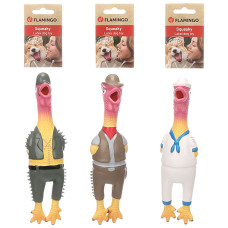 Flamingo Chicken Village People ФЛАМІНГО ЧІКЕН ВІЛЕДЖ латексна іграшка з пищалкою для собак  Колір  В асортименті  