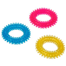 Flamingo Good4Fun Spike Ring ФЛАМІНГО ГУД ФО ФАН КІЛЬЦЕ З ШИПАМИ іграшка для собак, TPR-гума  Довжина  12,7 см  