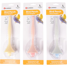 Flamingo Sand Perch Plastic ФЛАМІНГО ПІЩАНА ЖЕРДОЧКА для птахів  Довжина  21,5 см х 1 - d 1,9 см, 24 см  