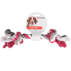 Flamingo Cotton Bone 2 Knots ФЛАМІНГО МОТУЗЯНА КІСТКА 2 вузли іграшка для собак  Розмір  XXL  