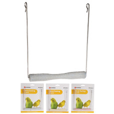 Flamingo Swing Sand Perch ФЛАМІНГО ГОЙДАЛКА з піщаною жердочкою, іграшка для птахів  Довжина  14 см х 1,5 см  