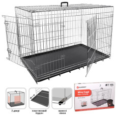 Flamingo Wire Cage Keo Silver ФЛАМІНГО КЕО СІЛЬВЕР КЛІТКА 2-х дверна для собак  Довжина  120 см х 76 см х 82 см  