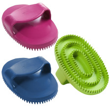 Flamingo Ruber Oval Brush ФЛАМІНГО МАСАЖНА ЩІТКА овальна гумова для собак      
