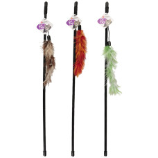 Flamingo Feather Boa ФЛАМІНГО БОА вудка з пір’ям, іграшка для котів  Довжина  60 см  