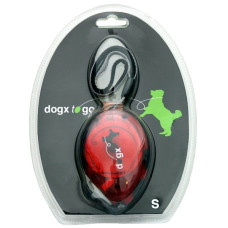 Flamingo Dogx2GO Belt Glassy S ФЛАМІНГО БЕЛТ ГЛАССІ повідець рулетка для собак до 12кг, світловідбивна стрічка 2м  Довжина  2 м  