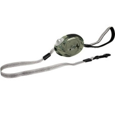 Flamingo Dogx2GO Belt Glassy L ФЛАМІНГО БЕЛТ ГЛАССІ повідець рулетка для собак до 35кг, світловідбивна стрічка 2м  Довжина  2 м  