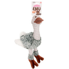 Flamingo Emu Plush ФЛАМІНГО СТРАУС ЕМУ м’яка іграшка з пищалкою для собак  Довжина  30 см  