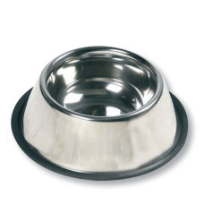 Flamingo Dish Rubber Rim ФЛАМІНГО РУБЕР РІМ миска з гумовим обідком для собак, неіржавна сталь  Об’єм  0.47  л