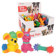 Flamingo Joytoys ФЛАМІНГО ДЖОЙТОЙС латексна іграшка з пищалкою для собак, в асортименті  Колір  В асортименті  