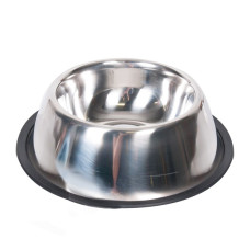 Flamingo Dish Rubber Rim ФЛАМІНГО РУБЕР РІМ миска з гумовим обідком для собак, неіржавна сталь  Об’єм  2.33  л