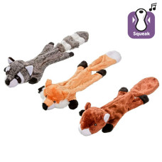 Flamingo Plish Flat Toy ФЛАМІНГО ЛИСИЦЯ БОБЕР ЄНОТ м’яка іграшка з пищалкою для собак  Колір  В асортименті  