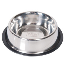 Flamingo Dish Rubber Rim ФЛАМІНГО РУБЕР РІМ миска з гумовим обідком для собак, неіржавна сталь  Об’єм  0.946  л