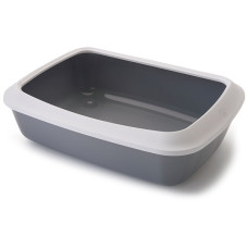 Savic Iriz Cat Litter Tray САВІК АЙРІЗ лоток туалет з бортиком для котів  Довжина  50 см х 37 см х 13 см  