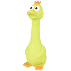 Flamingo Duck Sitting ФЛАМІНГО СИДЯЧА КАЧКА латексна іграшка з пищалкою для собак  Довжина    