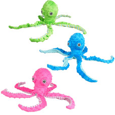 Flamingo Bubbly Plush Octopus ФЛАМІНГО ПЛЮШЕВИЙ ВОСЬМИНІГ м’яка іграшка з пищалкою для собак  Колір  В асортименті  