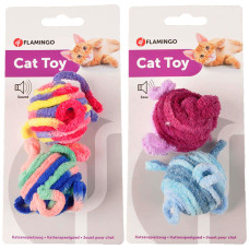 Flamingo Woolen Balls ФЛАМІНГО ВОВНЯНИ М’ЯЧІ іграшка для котів  Довжина  d 4,5 см  