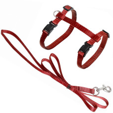 Flamingo Cat Harness and Leash Ziggi ФЛАМІНГО ЗІГГІ шлея та повідець для котів  Колір  Червоний  