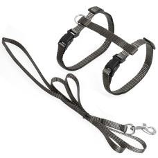 Flamingo Cat Harness and Leash Ziggi ФЛАМІНГО ЗІГГІ шлея та повідець для котів  Колір  Cіро-коричневий  