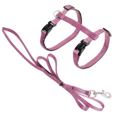 Flamingo Cat Harness and Leash Ziggi ФЛАМІНГО ЗІГГІ шлея та повідець для котів  Колір  Cвітло рожевий  