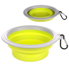 Flamingo Travel Bowl Bubo ФЛАМІНГО БУБО складана миска з карабіном для собак та котів  Об’єм  0.625  л