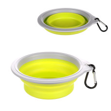 Flamingo Travel Bowl Bubo ФЛАМІНГО БУБО складана миска з карабіном для собак та котів  Об’єм  0.375  л