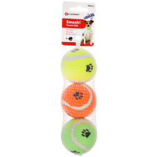 Flamingo Smash Tennis Ball ФЛАМІНГО СМЕШ тенісний м’яч 6 см з пищалкою іграшка для собак, набор 3шт.  Довжина  d 6 см  