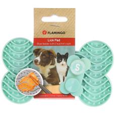 Flamingo Lick Pad Yummee ФЛАМІНГО ЛИЗАЛЬНИЙ КИЛИМОК антистрес для собак і котів  Довжина  15 см х 8,6 см х 1,9 см  