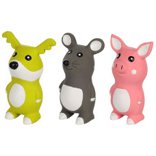 Flamingo Bocca Dog Mouse Pig ФЛАМІНГО БОККА СОБАКА СВИНЯ МИША латексна іграшка з пищалкою для собак  Колір  В асортименті  