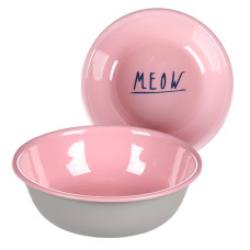 Flamingo Nell Round ФЛАМІНГО НЕЛЛ КРУГЛА емальована миска для котів  Об’єм  0.35  л