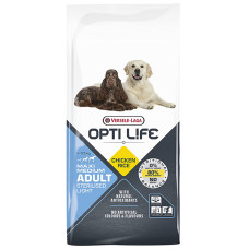 Opti Life Sterilised Light Medium & Maxi ОПТІ ЛАЙФ СТЕРІЛАЙЗИД ЛАЙТ СЕРЕДНІХ ВЕЛИКИХ сухий суперпреміум корм для стерилізованих і собак із зайвою вагою середніх і великих порід  Вага  12.5  кг