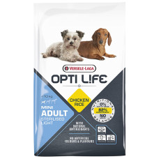 Opti Life Sterilised Light Mini ОПТІ ЛАЙФ СТЕРІЛАЙЗИД ЛАЙТ МІНІ МАЛИХ сухий суперпреміум корм для стерилізованих і собак із зайвою вагою міні та малих порід  Вага  7.5  кг