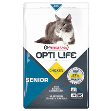Opti Life Senior ОПТІ ЛАЙФ СЕНЬЙОР беззерновий сухий суперпреміум корм для літніх котів  Вага  2.5  кг