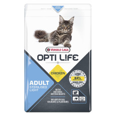 Opti Life Sterilised Light ОПТІ ЛАЙФ СТЕРІЛАЙЗИД ЛАЙТ беззерновий сухий суперпреміум корм для стерилізованих і котів схильних до повноти  Вага  1  кг