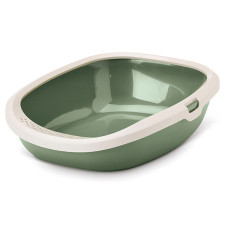 Savic Gizmo M САВІК ГІЗМО туалет із бортиком для котів 44х35.5х12.5см  Колір  Зелений  